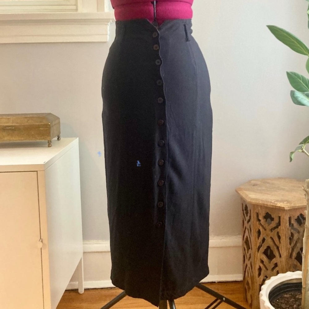 Urban outfitters high waisted, buttoned midi skirt